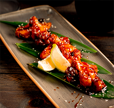  Schezwan Chilli Prawns With Sesame Seeds 