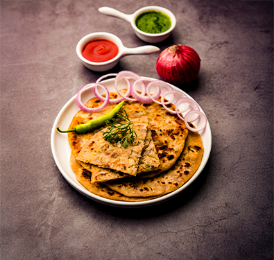  Stuffed Onion Paratha 